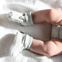 Grey Organic Cotton Baby Bootie, thumbnail 2 of 5