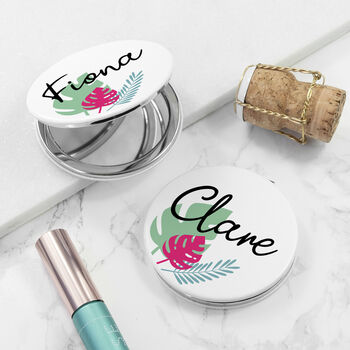 Personalised Tropical Compact Mirror, 9 of 12