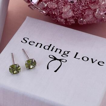 August Birthstone Earrings Gift, 6 of 9