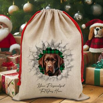 Personalised Christmas Labrador Break Through, 9 of 10