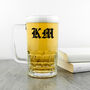 Monogrammed Medieval Style Beer Glass Tankard, thumbnail 4 of 7