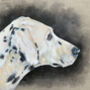Custom Pet Portrait Painting On Linen Canvas Board, thumbnail 5 of 12