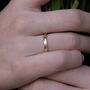 Solid Gold Textured Wedding Band, thumbnail 2 of 4