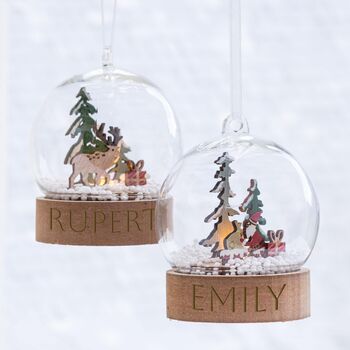 Personalised LED Christmas Bauble, 2 of 9