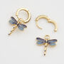 Dragonfly Crystal Earrings, thumbnail 6 of 9