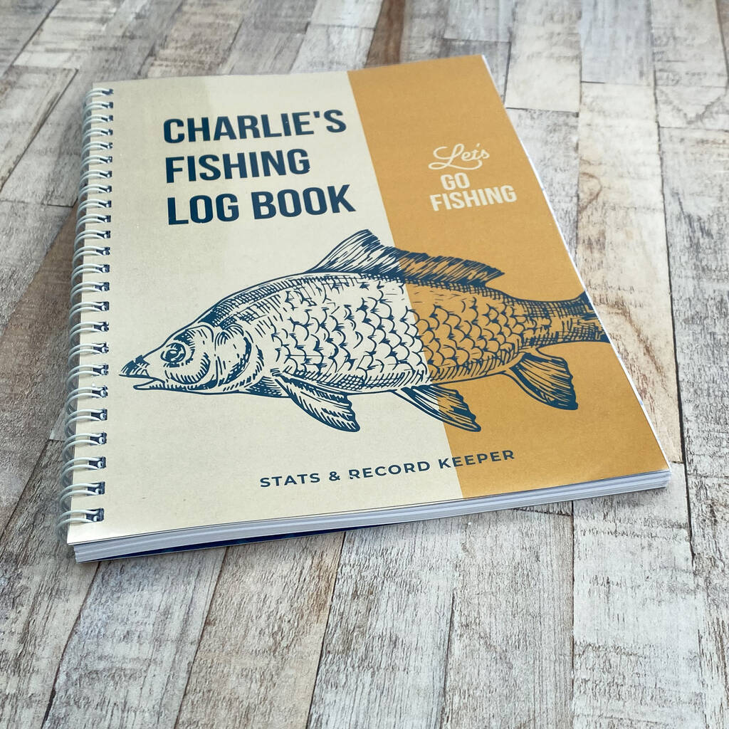 Personalised Fishing Log Book By Me and My Sport