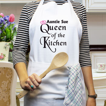 Personalised Queen Of The Kitchen Apron, 3 of 3