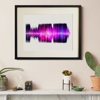 Personalised Favourite Song Playable Soundwave Print, 6 of 7