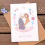 Personalised Wedding Day Portrait Card, thumbnail 5 of 6