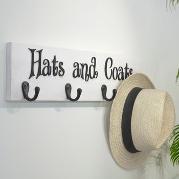 Personalised Coat Rack With Hooks, 4 of 5