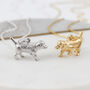 Gold Plated Or Silver Chinese Year Of The Dog Necklace, thumbnail 1 of 4