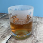 Cyclist's Etched Glass Tumbler, thumbnail 4 of 6