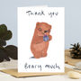 Thank You Card Cute Bear Card, thumbnail 1 of 2