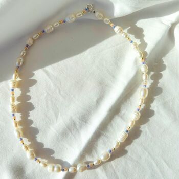 Freshwater Pearl Choker Necklace, 2 of 3
