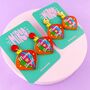 'Merry And Bright' Colourful Christmas Earrings, thumbnail 7 of 11