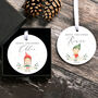 Personalised Ceramic Christmas Tree Decoration Choice Of Festive And Animal Designs, thumbnail 5 of 12