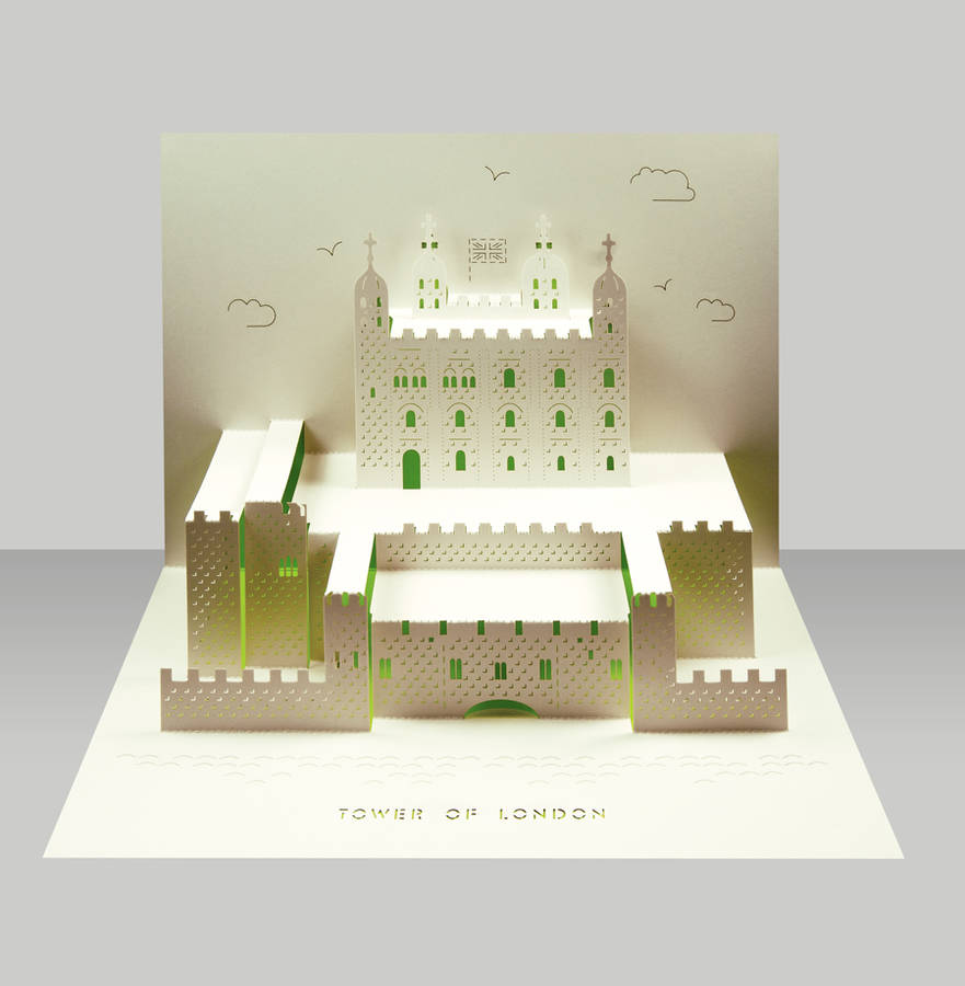 Tower Of London Pop Up Card, 1 of 2