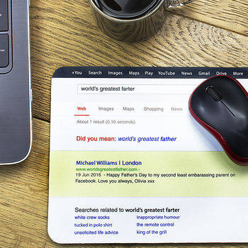 Personalised Web Search Mouse Mat, 3 of 3