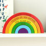 Personalised Rainbow Stacking Toy And Ornament, thumbnail 5 of 5