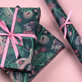 Strawberry Harvest Gift Wrap, 3 of 4