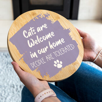 Dogs Or Cats Are Welcome In Our Home Sign, 2 of 7