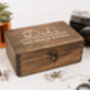 Dad's Personalised Carved Cufflink Box, thumbnail 4 of 6