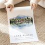 USA Travel Landmarks Print Of Lake Placid New York, thumbnail 4 of 7