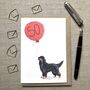 Personalised Gordon Setter Dog Birthday Card, thumbnail 2 of 4