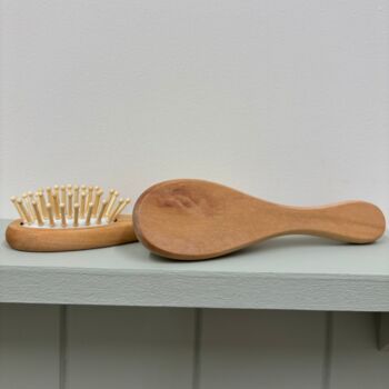 Personalised Wooden Brush Set 3 Pcs Botanical, 9 of 12