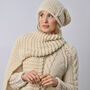 Sunday Scarf And Beanie Hat Easy Knitting Kit, thumbnail 3 of 10