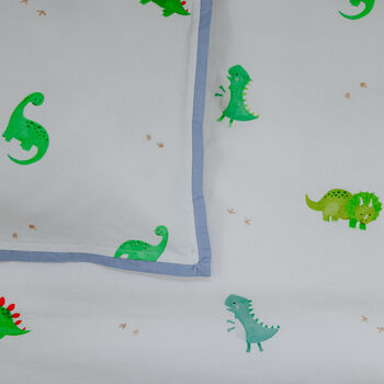 Dinosaur Duvet Cover And Pillowcase Set Cot And Single, 2 of 7