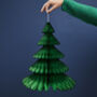 Green Honeycomb Paper Christmas Tree, thumbnail 1 of 4