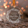 Personalised Acrylic First Christmas Together Ornament, thumbnail 7 of 10