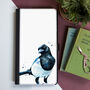 Inky Magpie Faux Leather Phone Case With Card Slots, thumbnail 3 of 6