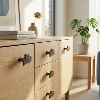 Vintage Brass Fish Cabinet Knob, 3 of 8