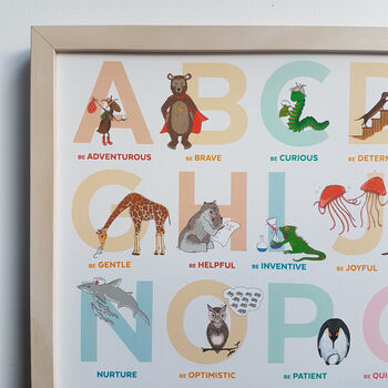 Illustrated A To Z Alphabet Of Emotions Print, 10 of 11