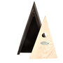 Triangular Blue Tit Bird Nesting House – Wooden Birdhouse, thumbnail 4 of 5