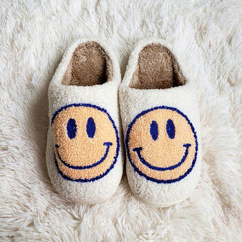 Pastel Smiley Face Slippers, 5 of 7