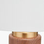 Wood Effect Ceramic Tall Table Lamp, thumbnail 8 of 10