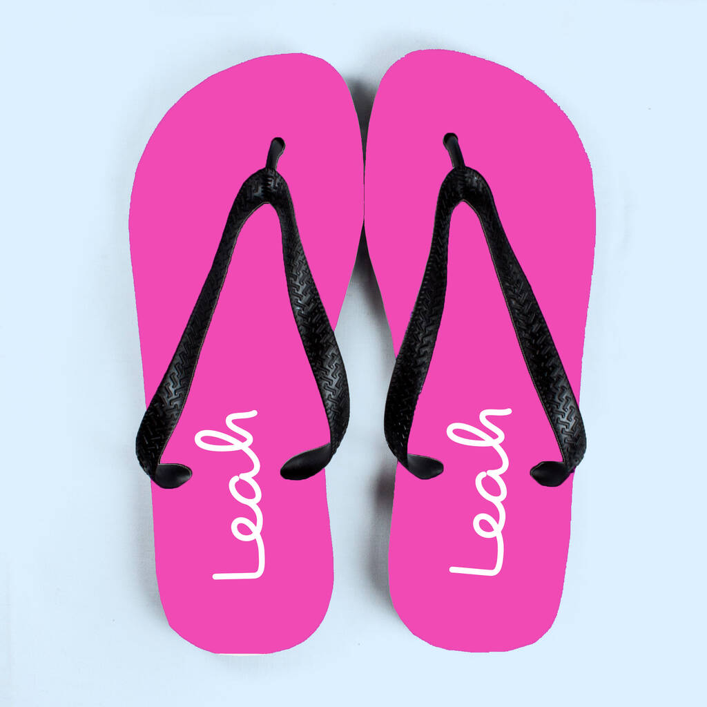 Personalised Pink Summer Style Flip Flops, 1 of 6