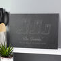 Personalised Welly Boot Family Slate Board, thumbnail 3 of 9