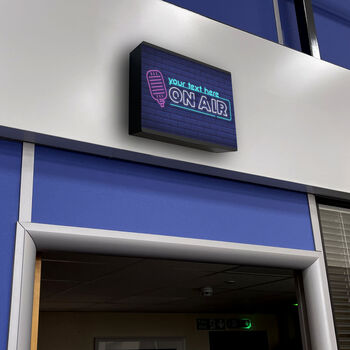 Personalised LED A4 'On Air' Lightbox, 2 of 2