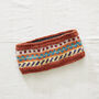 Fair Trade Fair Isle Earwarmer Headband Lined Eco Wool, thumbnail 4 of 10