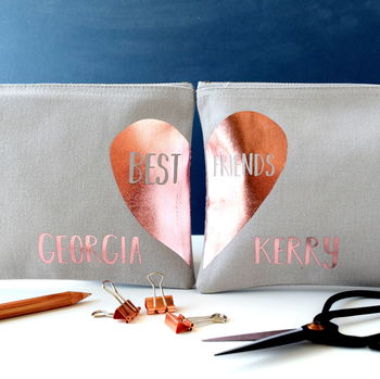 Personalised Best Friends Pencil Case, 2 of 2
