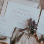 Love Story Wedding Invitation Set, thumbnail 1 of 11