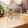 To The Moon And Back Dad Plaque Gift, thumbnail 2 of 4