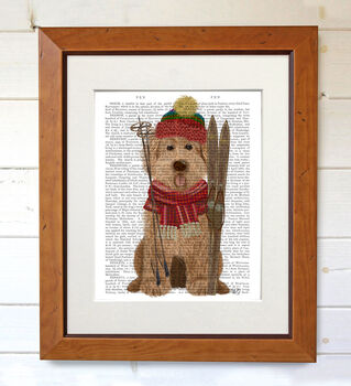 Goldendoodle Ski Dog, Book Print, 5 of 6