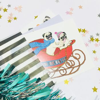 Pug Christmas Card Pack Pick 'N Mix, 2 of 3