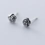 Sterling Silver Rosebud Stud Earrings, thumbnail 1 of 3