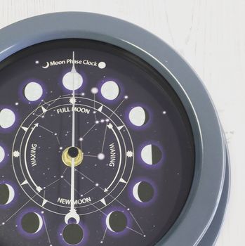 Customisable Constellations Moon Phase Clock, 6 of 7